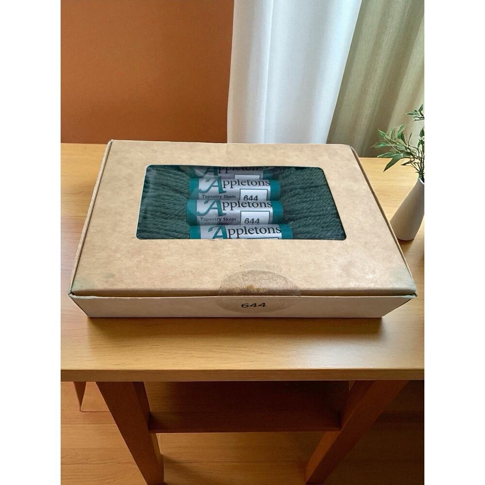 110 Yards - Appletons #644 Peacock Blue Pallet 100% English Wool Tapestry Skein